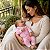 Conjunto Bebê Menina Pima Baby Body Calça Borboletas Rosa P M - Imagem 4