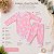 Conjunto Bebê Menina Pima Baby Body Calça Borboletas Rosa P M - Imagem 6