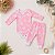 Conjunto Bebê Menina Pima Baby Body Calça Borboletas Rosa P M - Imagem 1