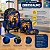 Kit Mochila Dinossauro T-Rex Azul + Lancheira + Estojo Infantil - Imagem 2