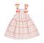 Vestido Infantil Brunisa Listrado Laços Coral Festa Menina - Imagem 2