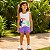 Conjunto Tink  Bink— Regata Tucano e Short Lilás - Imagem 2