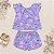 Conjunto Tink Bink— Blusa e Short Floral Lilás - Imagem 1