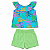 Conjunto Tink Bink — Blusa Tropical e Short Verde - Imagem 5