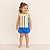 Conjunto Tink Bink — Blusa Listrada e Short Azul - Imagem 3