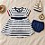 Conjunto Vestido Listrado Navy + Tapa- Fralda — Have Fun - Imagem 1