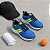 Tênis Molekinho Azul e Neon Corrida Casual - Imagem 1