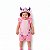 Fantasia Infantil Menina Monstrinha Rosa Claro - Imagem 1