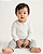 Body baby pontilhado Off-white + verde - Imagem 5