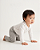 Body baby pontilhado Off-white + verde - Imagem 6