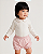 Body baby poá Off-white + rosê - Imagem 1