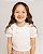 Blusa camponesa manga curta Off-white - Imagem 1