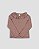 Blusa pétala Marrom - Imagem 1