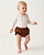 Body baby poá Off-white + marrom - Imagem 5