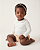 Body baby poá Off-white + amarelo - Imagem 3