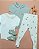 Body baby pontilhado Off-white + verde - Imagem 4