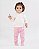 Macacão algodão Rosa - Imagem 1