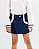Short-saia babados Marinho - Imagem 1