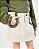 Short-saia babados Off-white + verde - Imagem 1