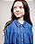 Vestido jeans floral Jeans/azul - Imagem 4