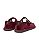 Sapato espadrille couro veludo Veludo cherry - Imagem 2