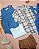 Body camisa Xadrez azul com natural - Imagem 5