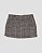 Short-saia babados Xadrez preto+branco - Imagem 2