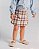 Short saia sereno Xadrez azul com natural - Imagem 1