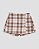 Short saia sereno Xadrez azul com natural - Imagem 2