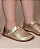 Sapato kpc colegial couro Dourado - Imagem 2