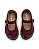 Sapato kpc espadrille couro Veludo cherry - Imagem 5