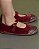 Sapato kpc espadrille couro Veludo cherry - Imagem 3