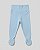 Calça comfort com pé Azul algodão doce - Imagem 1