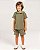 Camiseta gola polo textura Verde musgo - Imagem 3