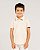 Camiseta gola polo textura Bege - Imagem 1