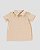Camiseta gola polo textura Bege - Imagem 2