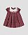 Vestido linhas Quadriculado bordô - Imagem 2