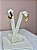 BRINCO FLOR ORGANICO BANHADO A OURO 18K - Imagem 2