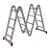 Escada Articulada 16 Degraus 4x4cm Prata - Imagem 1