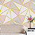 Papel de Parede Adesivo 5m X 45cm - Triangulos Dourados - Imagem 1