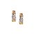 Brinco Argola 3 cores Ouro 18k - Imagem 1