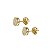Brinco Pequeno Chuveiro Ouro 18k Zircônias - Imagem 4