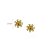 Brinco Infantil Flor Ouro 18k Zircônias - Imagem 3