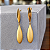 Brinco Gota Grande Ouro 18k - Imagem 7