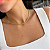 Cordão Feminino Malha Lacraia Elo Oco Ouro 18k - 45cm - Imagem 2
