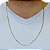 Cordão Masculino Cadeado Oco Ouro 18k - 60cm - Imagem 2