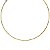 Gargantilha Aro Ouro 18K 2 Tons - Imagem 1