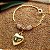 Pulseira Coração Ouro 18k Zircônias - Imagem 7