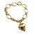 Pulseira Coração Ouro 18k Zircônias - Imagem 1