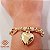Pulseira Coração Ouro 18k Zircônias - Imagem 1